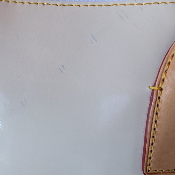 Dooney & Bourke Patent Leather Dome Satchel – Ivory & Black with Heart Charm - Picture 11 of 17